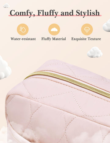 Noozion bolsa maquillaje viaje de nylon impermeable protege derrames