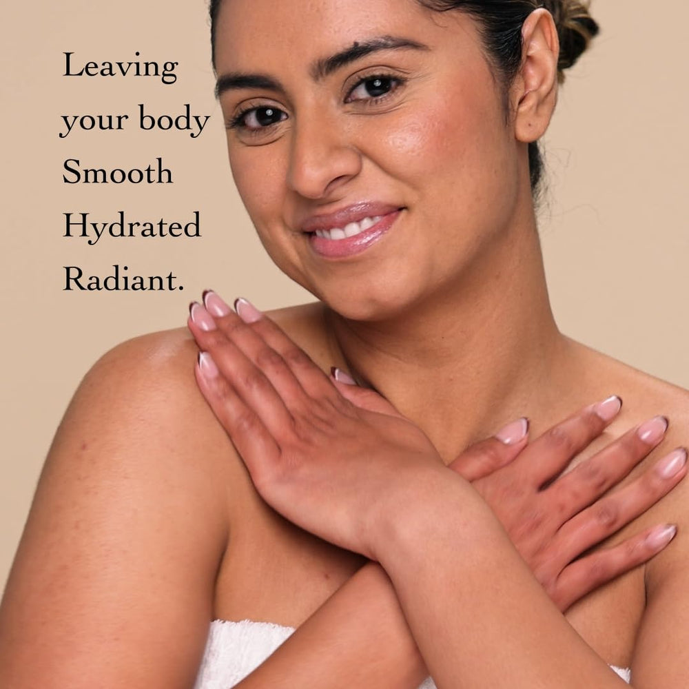 Nopalera textura exfoliante cactus mandarina, revela piel suave y radiante tras la ducha.