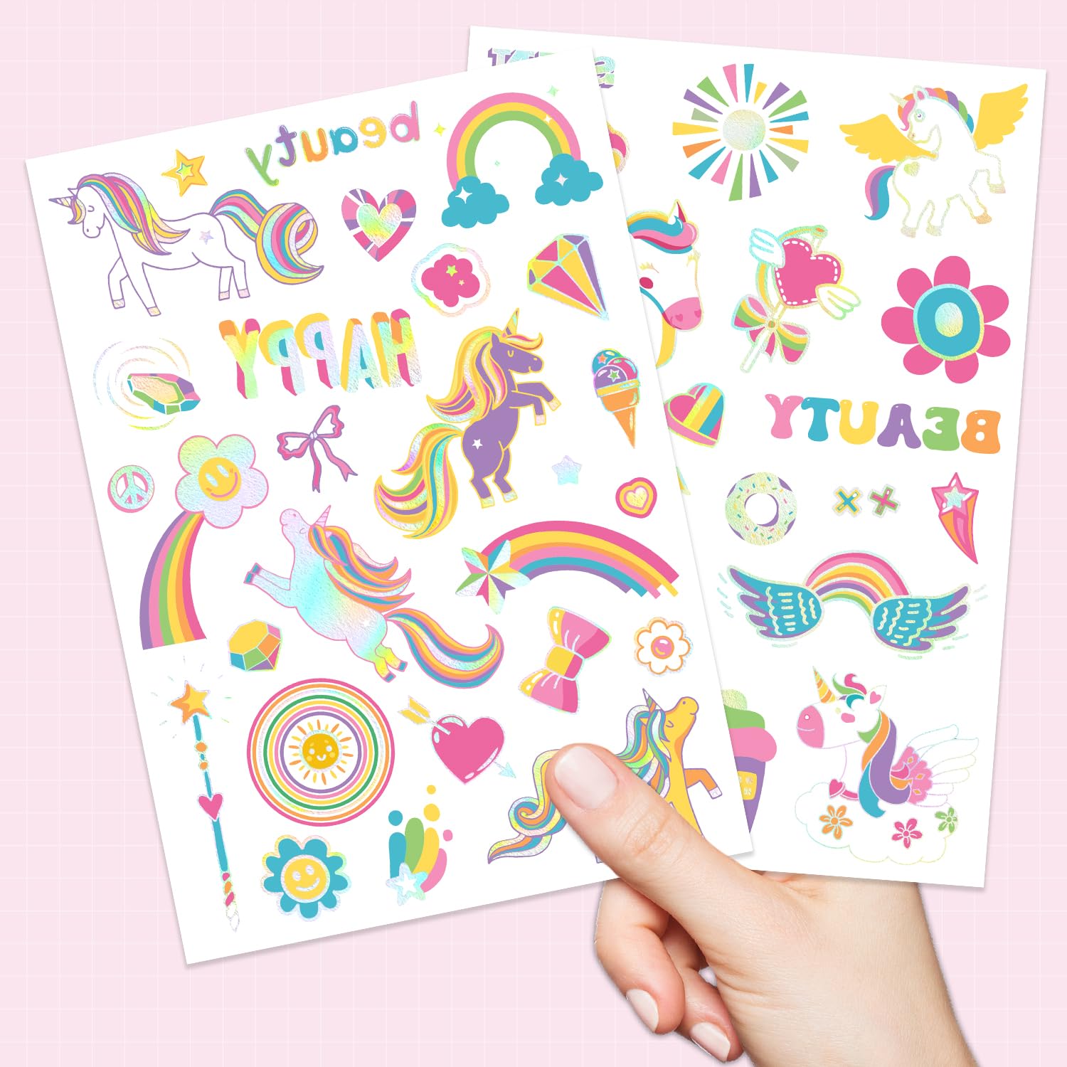 Tatuajes NO RAGRETS formato grande 21x15 cm para decoración de eventos