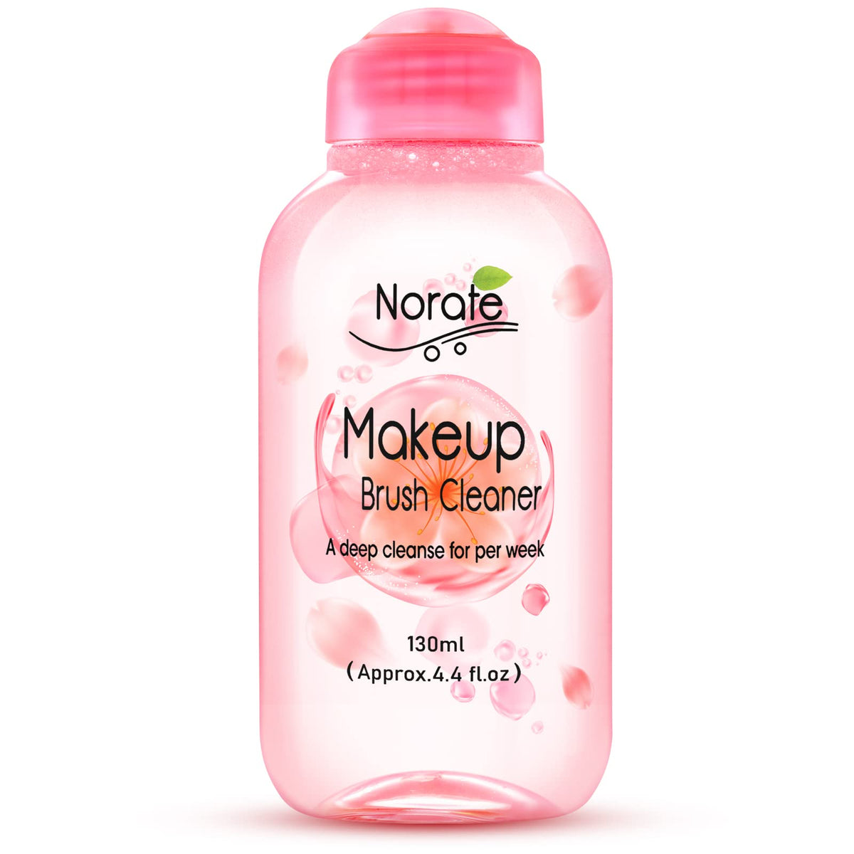 Norate limpiador para brochas de maquillaje, limpia profundamente y mantiene fibras suaves.