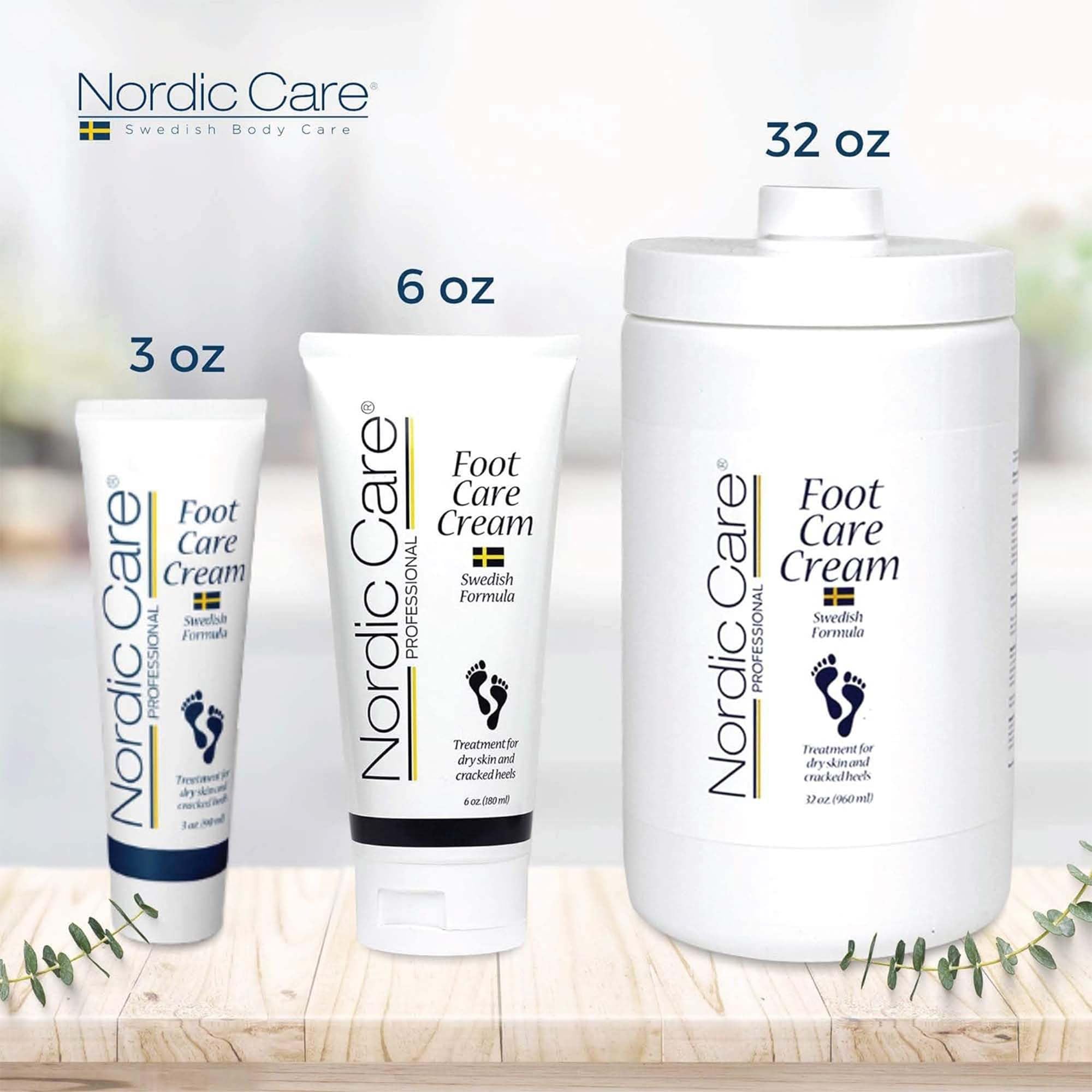 Nordic Care crema para pies, fórmula no grasa para uso diario