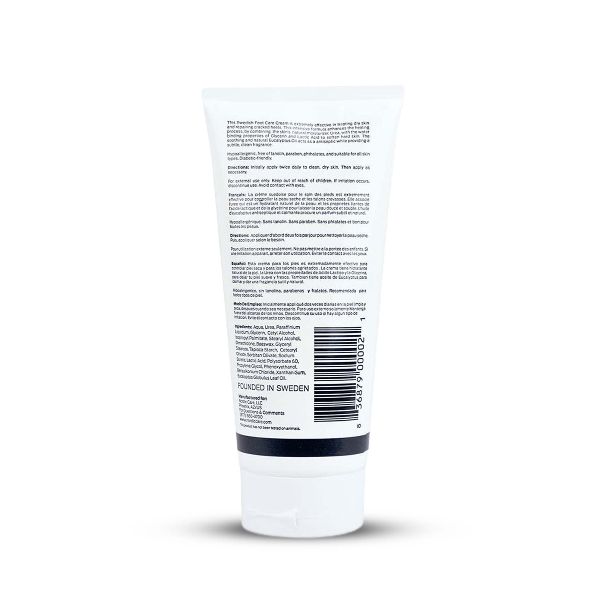 Nordic Care crema para pies, hidratación profunda para piel suave