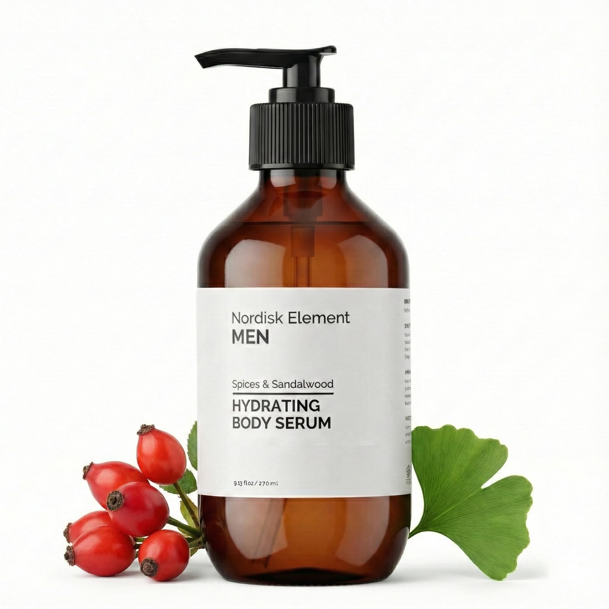 Nordisk Element Serum Corporal para hombres: bote elegante con hidratación suave