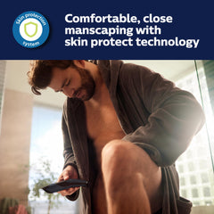 Norelco Bodygroom cuchillas autoafilantes mantienen la eficiencia durante el uso.