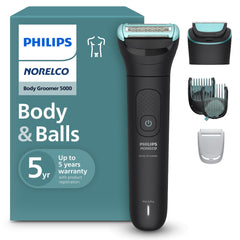 Norelco cortadora corporal 5000 con cabezas intercambiables para un afeitado cómodo.