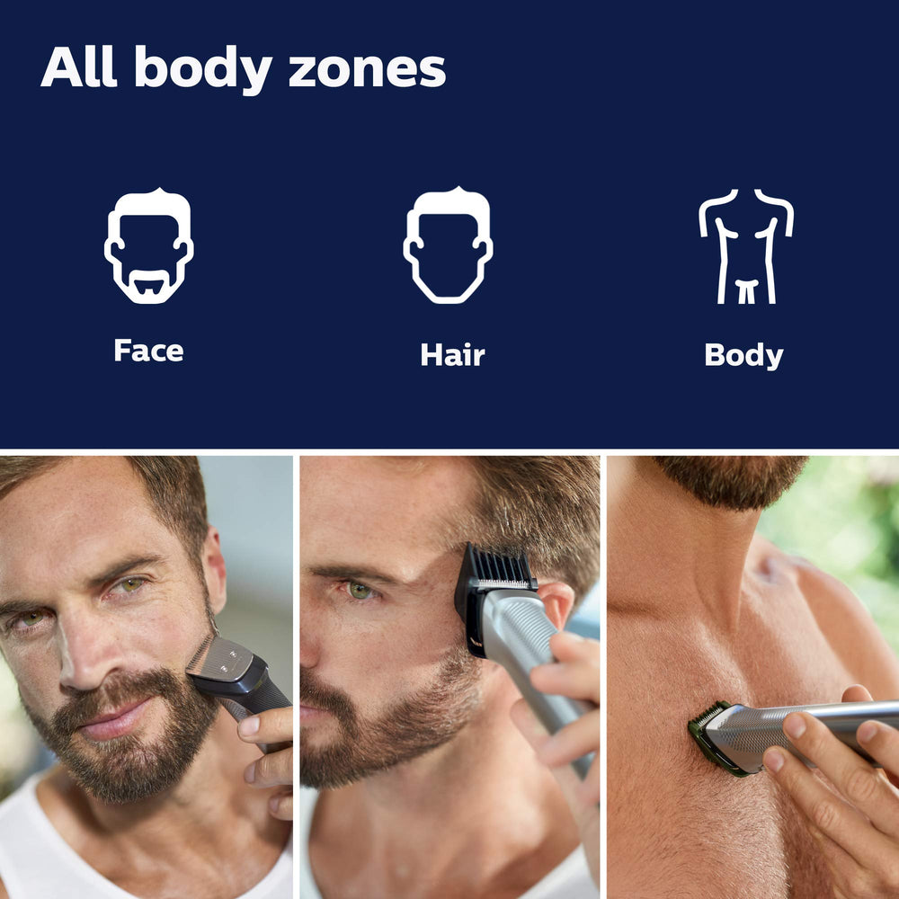 Norelco Multigroom 7000, batería de ion de litio con 5 horas de uso.