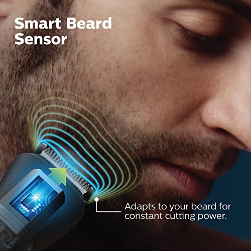 Norelco Multigroom 7000 paso 0-2-3 mm para precisión de longitudes.