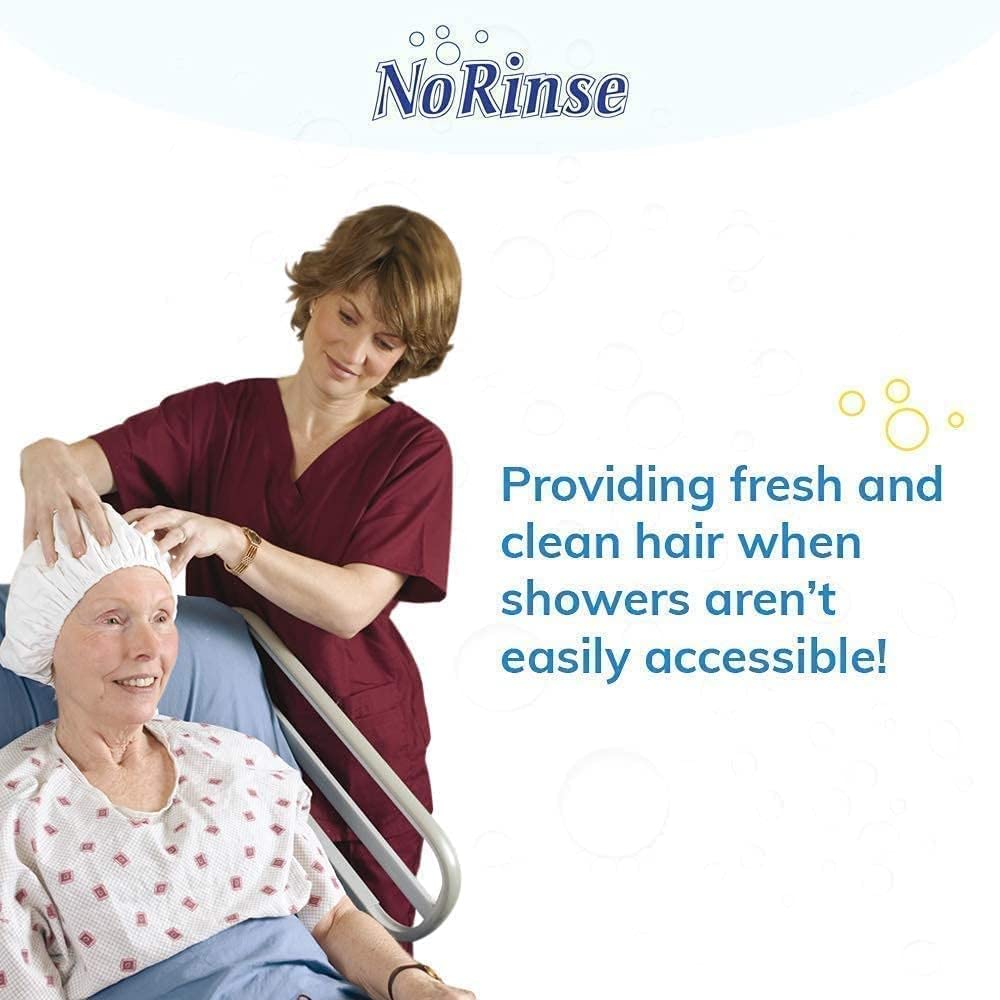 No-Rinse Cap de lavado sin agua para uso diario en casa.
