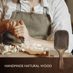 Norsewood cepillo con mango ergonómico - peinado cómodo y estable