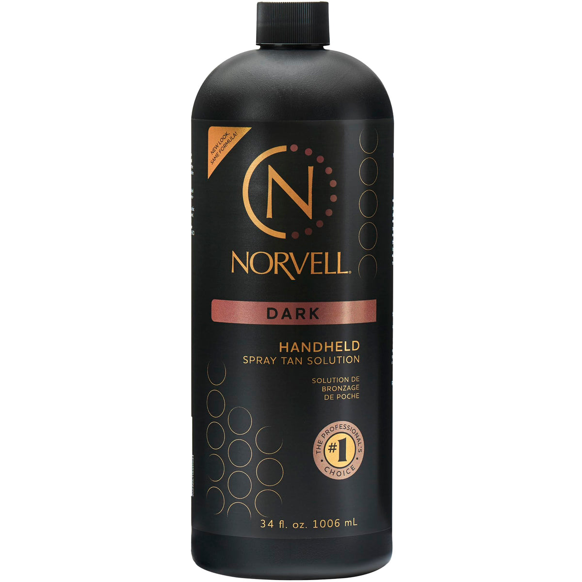 Norvell Premium Spray Tan Dark: botella y aplicación para un bronceado uniforme