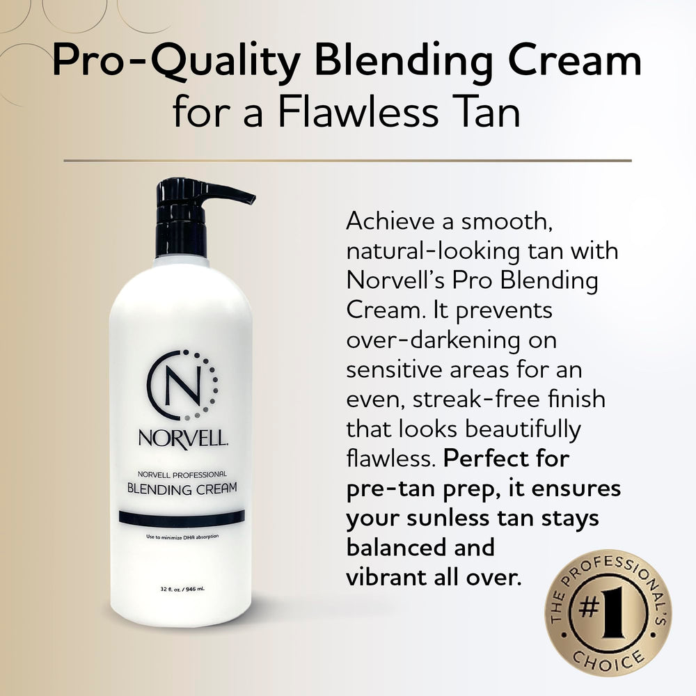 Norvell Pro-Blending crema barrera 32 oz, preparación previa al bronceado para mejor color