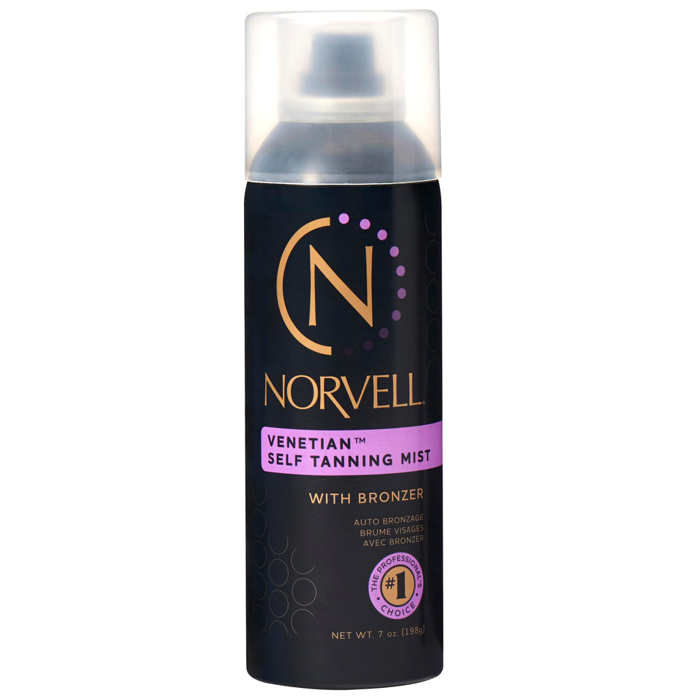 Norvell Venetian Mist, aplicación con aerógrafo para un bronceado uniforme.