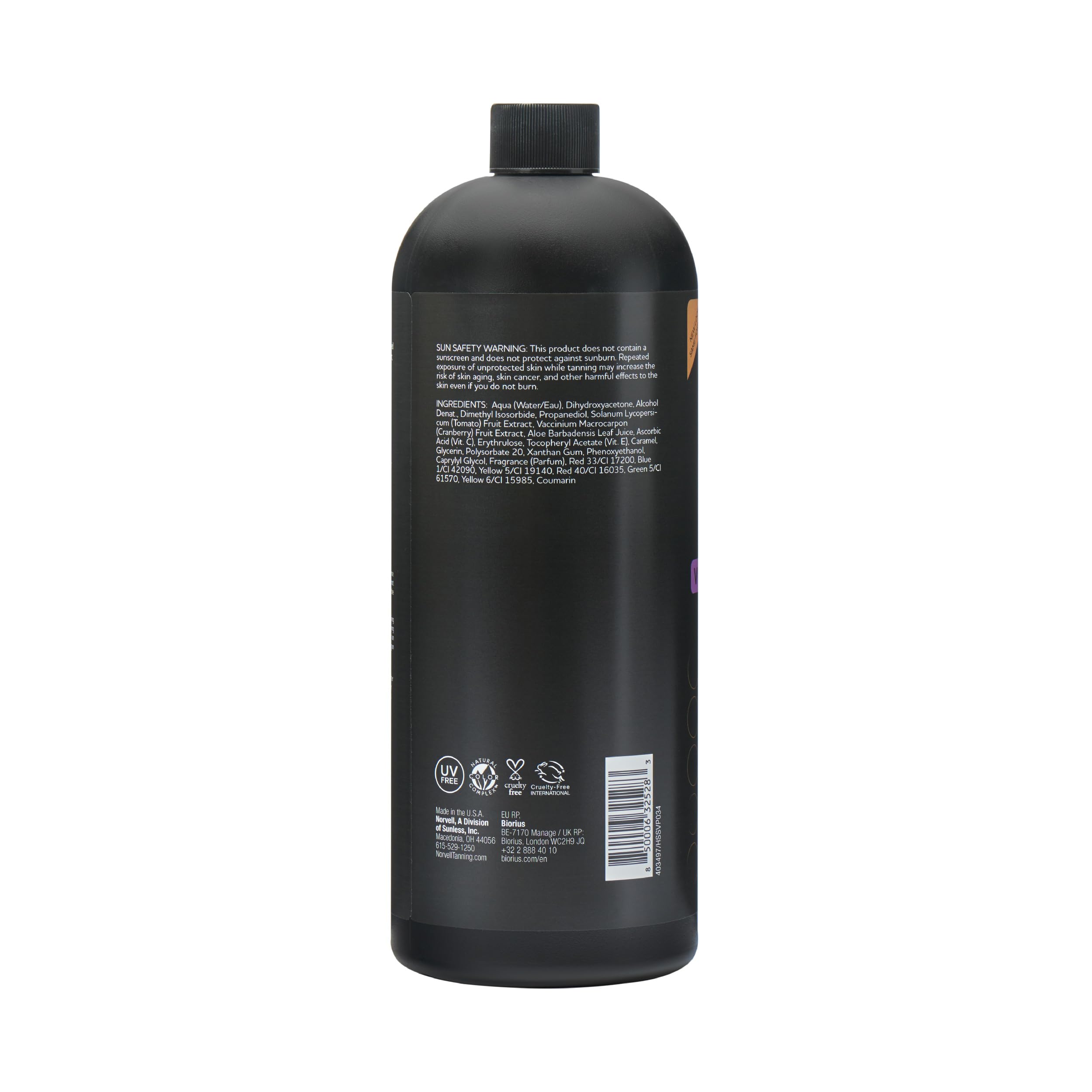 Norvell Venetian Plus secado rápido para bronceado cómodo y duradero.