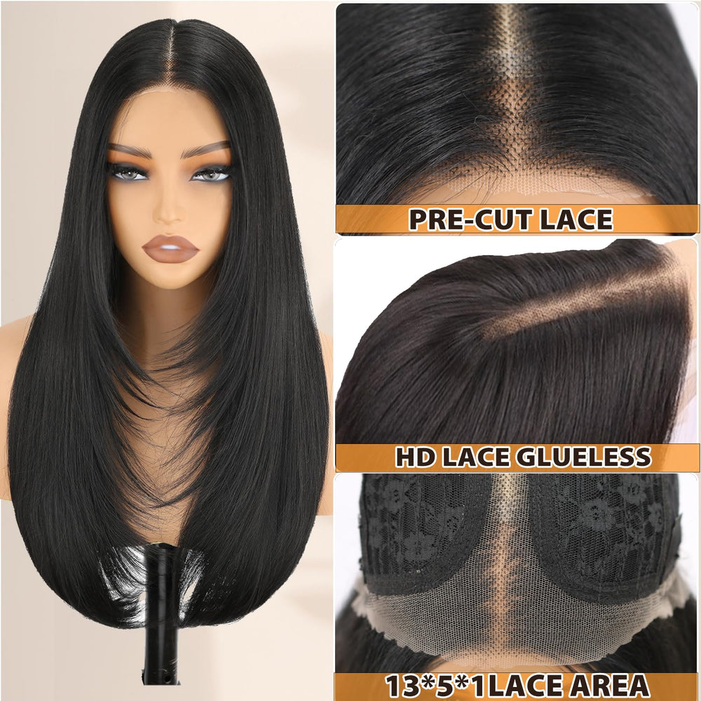 NOSTALGIA heat-resistant synthetic fibers withstand up to 180°C for styling versatility.