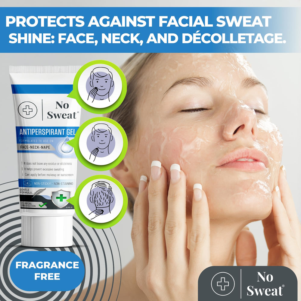 No Sweat gel aplicación rápida: se absorbe al instante y no deja grasa.