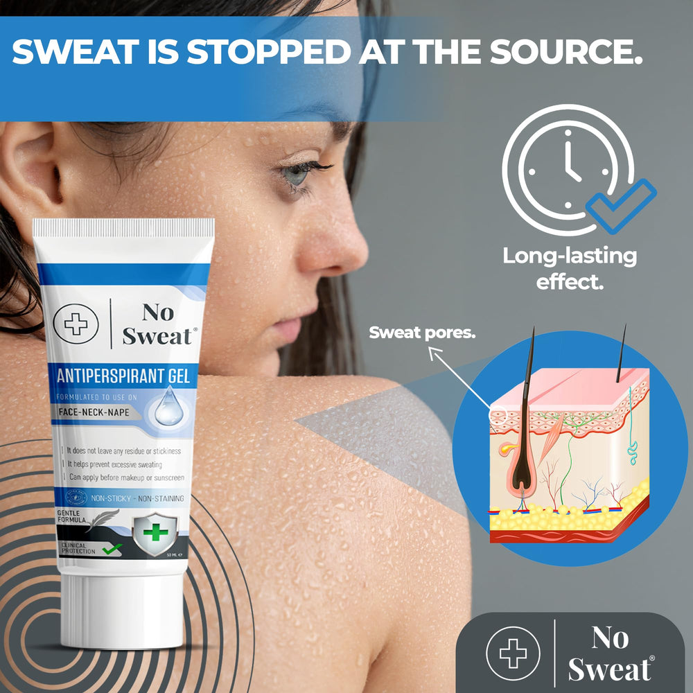 No Sweat gel piel sensible: fórmula suave que cuida la piel.