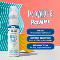 Not Your Mother's Beach Babe sin residuo blanco al peinar, resultado natural.