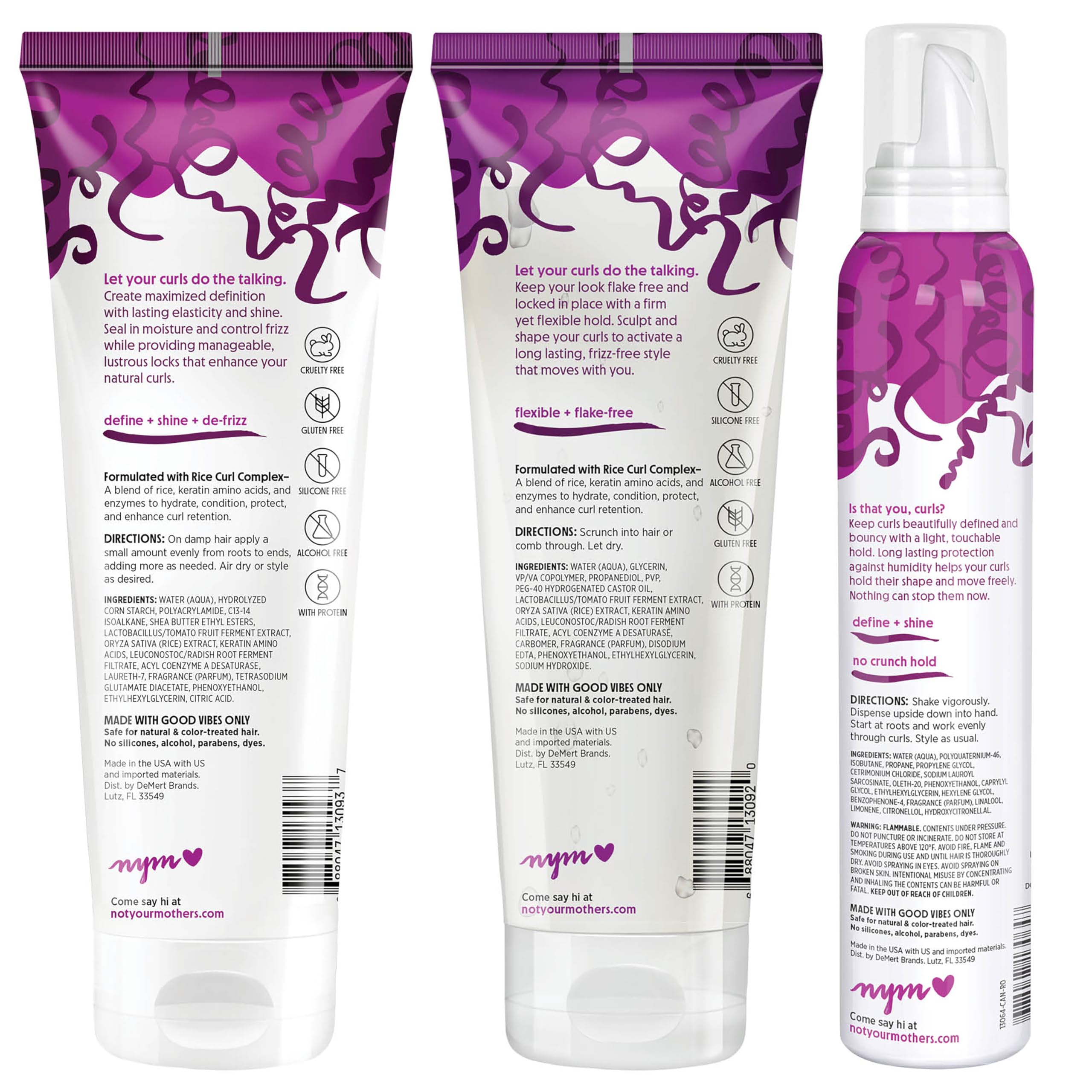 Not Your Mother's definicion-rizos con frizz-control y brillo.