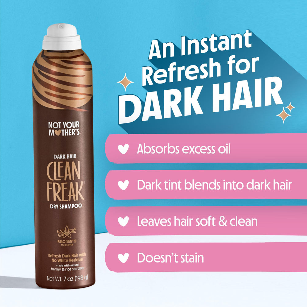 Not Your Mother's Clean Freak Dry Shampoo, cabello-oscuro-teñido, combina con tonos oscuros.