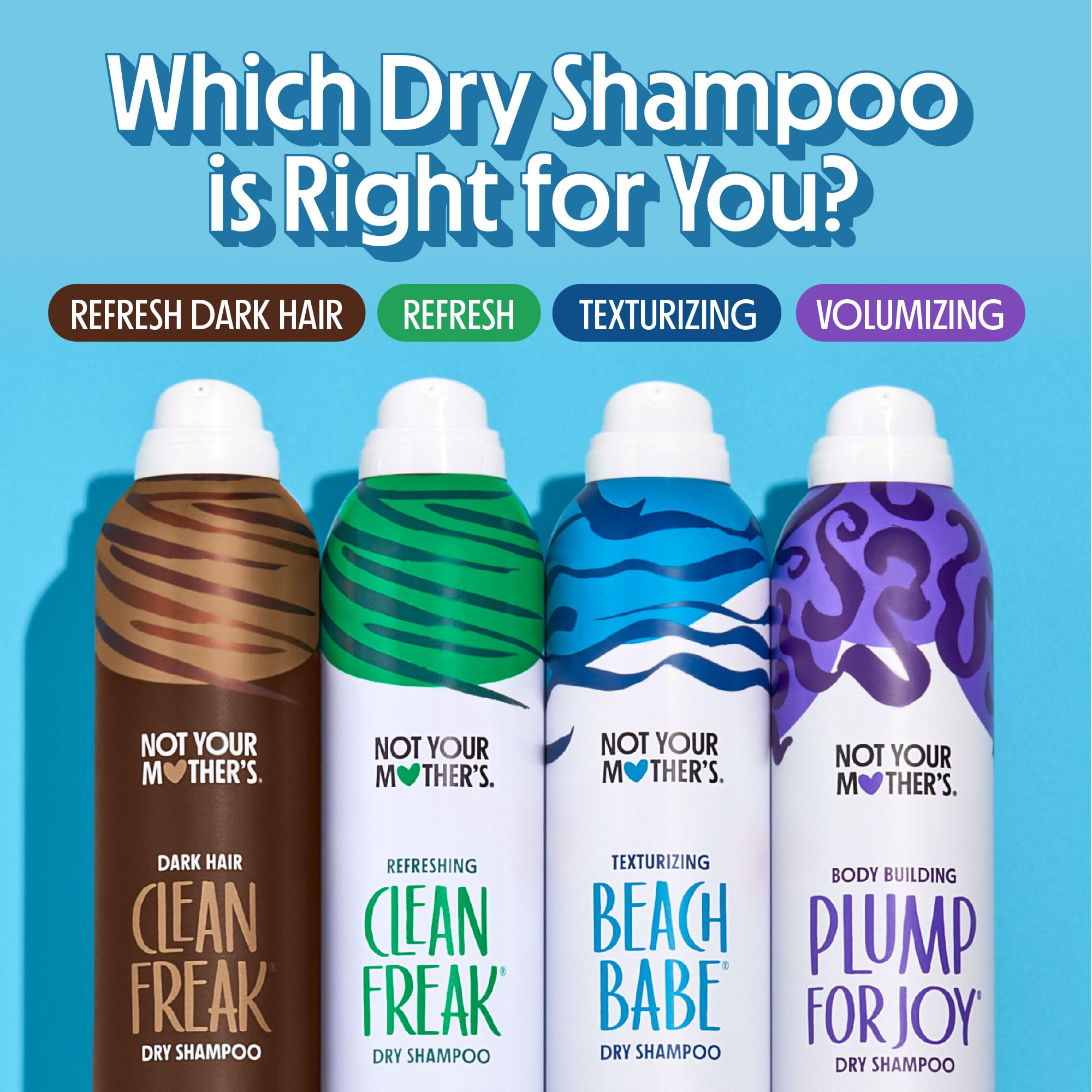Not Your Mother's Clean Freak Dry Shampoo, uso-diario, práctico para rutina rápida.