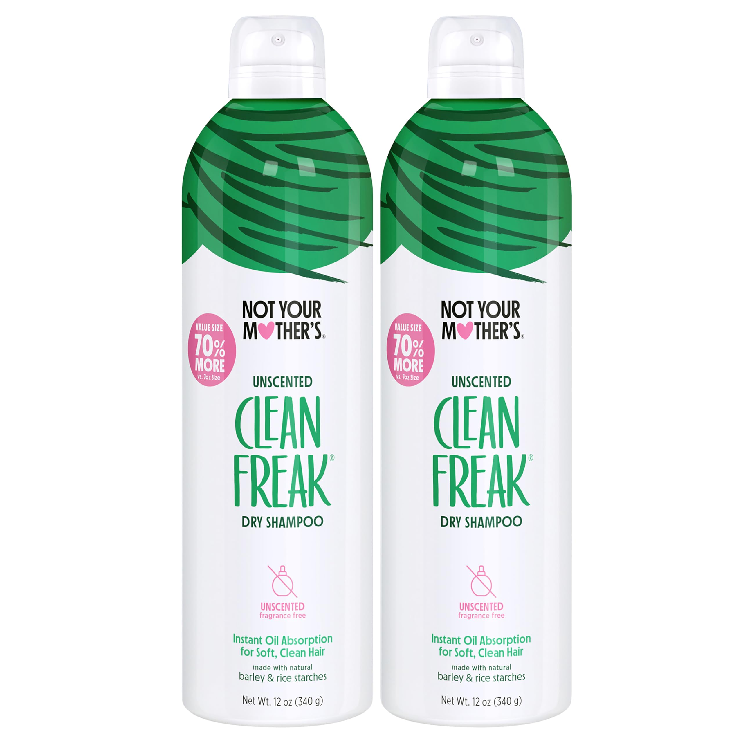 Aplicación en raíces con spray: Not Your Mother's Clean Freak sin aroma refresca al instante.
