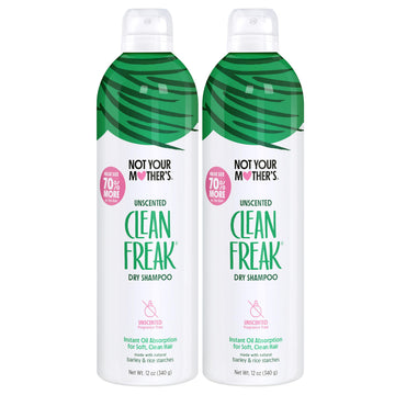 Aplicación en raíces con spray: Not Your Mother's Clean Freak sin aroma refresca al instante.