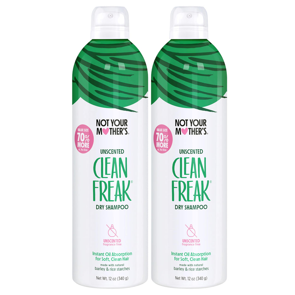 Aplicación en raíces con spray: Not Your Mother's Clean Freak sin aroma refresca al instante.
