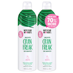Not Your Mother's Clean Freak sin aroma: botella de champú en seco jumbo para refrescar cabello.