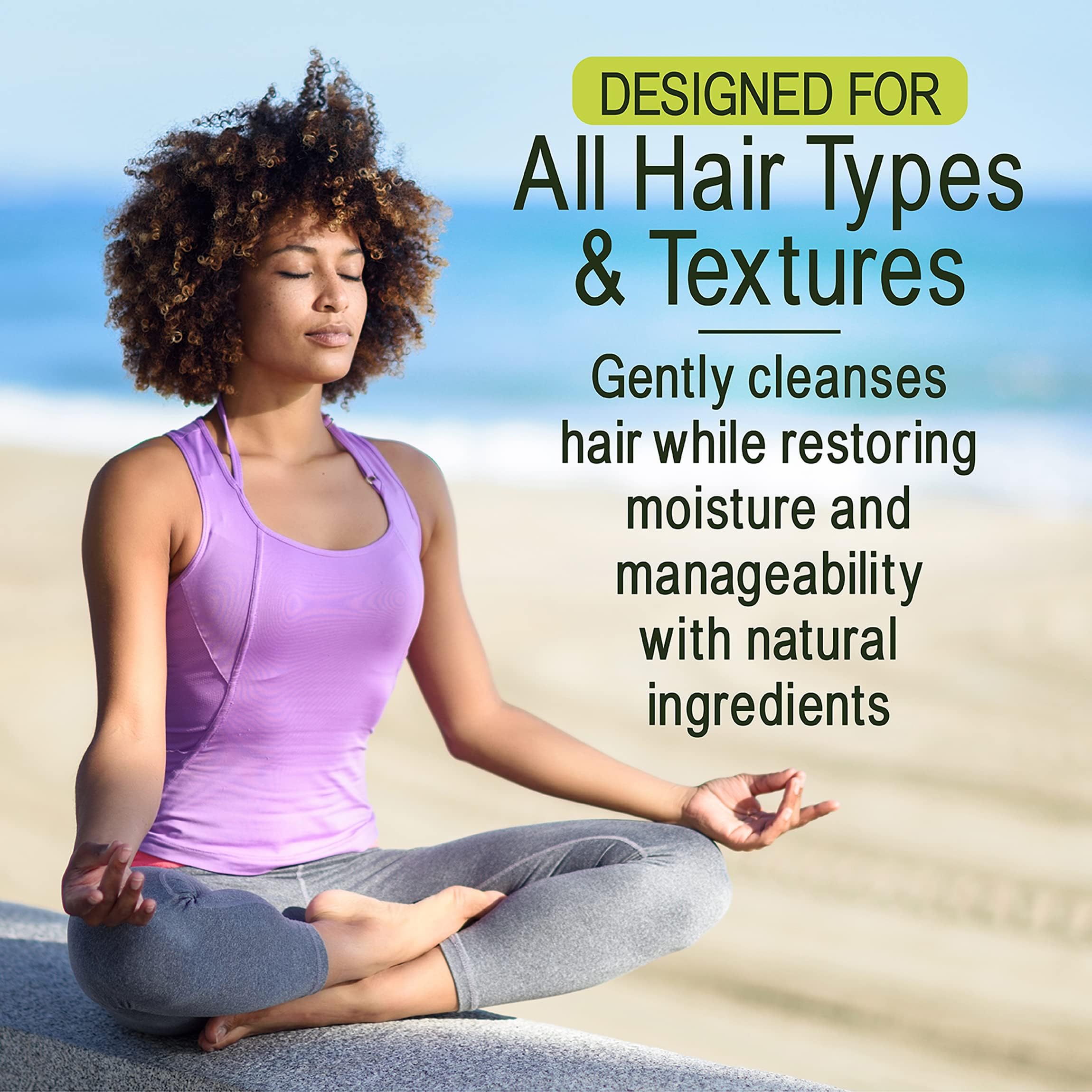 Champú Clarificante Detox de Nothing But, apto para cabello rizado y con color.