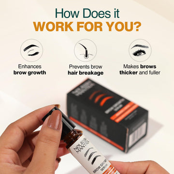 Nourish Mantra: redensyl actúa en el crecimiento de cejas densas.