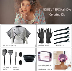 NOUSV kit aplicador: cepillo para tinte con aplicación uniforme.