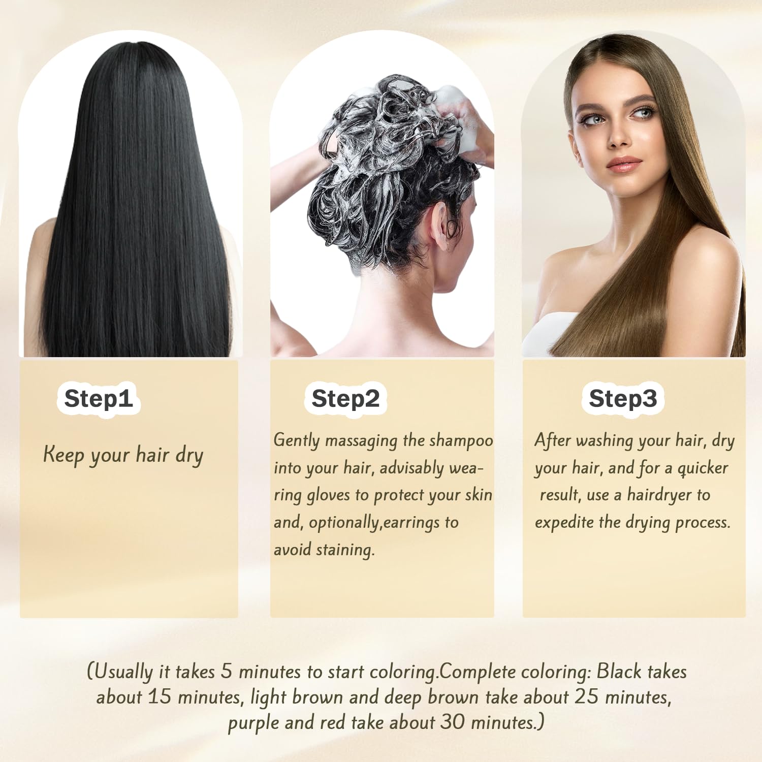 Nova Hair Champu Tinte ahorro de tiempo y dinero frente a salones.