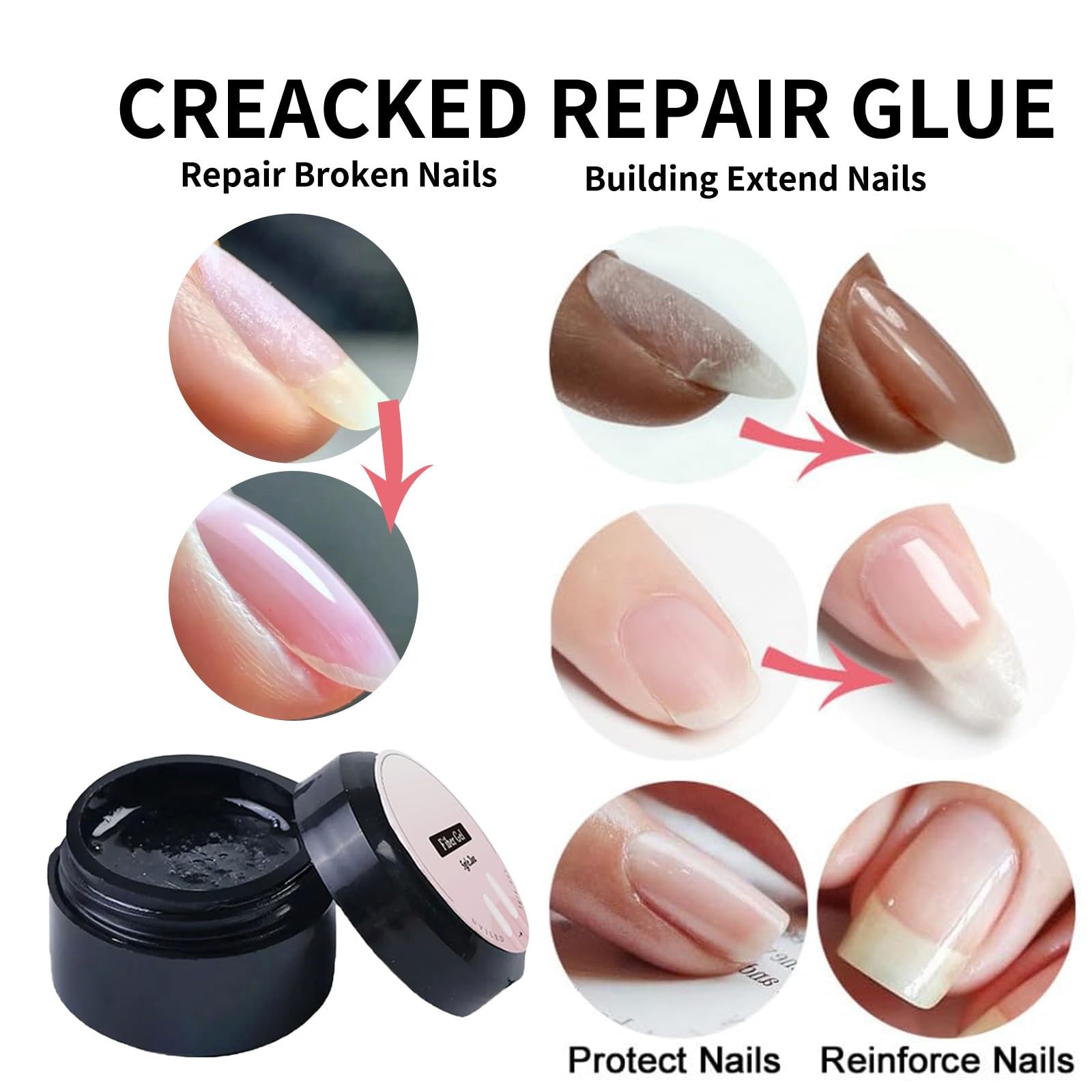 NovaCharm gel pegamento para uñas mejora adherencia y durabilidad.