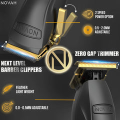 NOVAH Grooming: guías seis longitudes para estilos versátiles