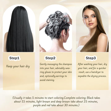 Nova Hair Dye Shampoo salon-like result at home saves time and money