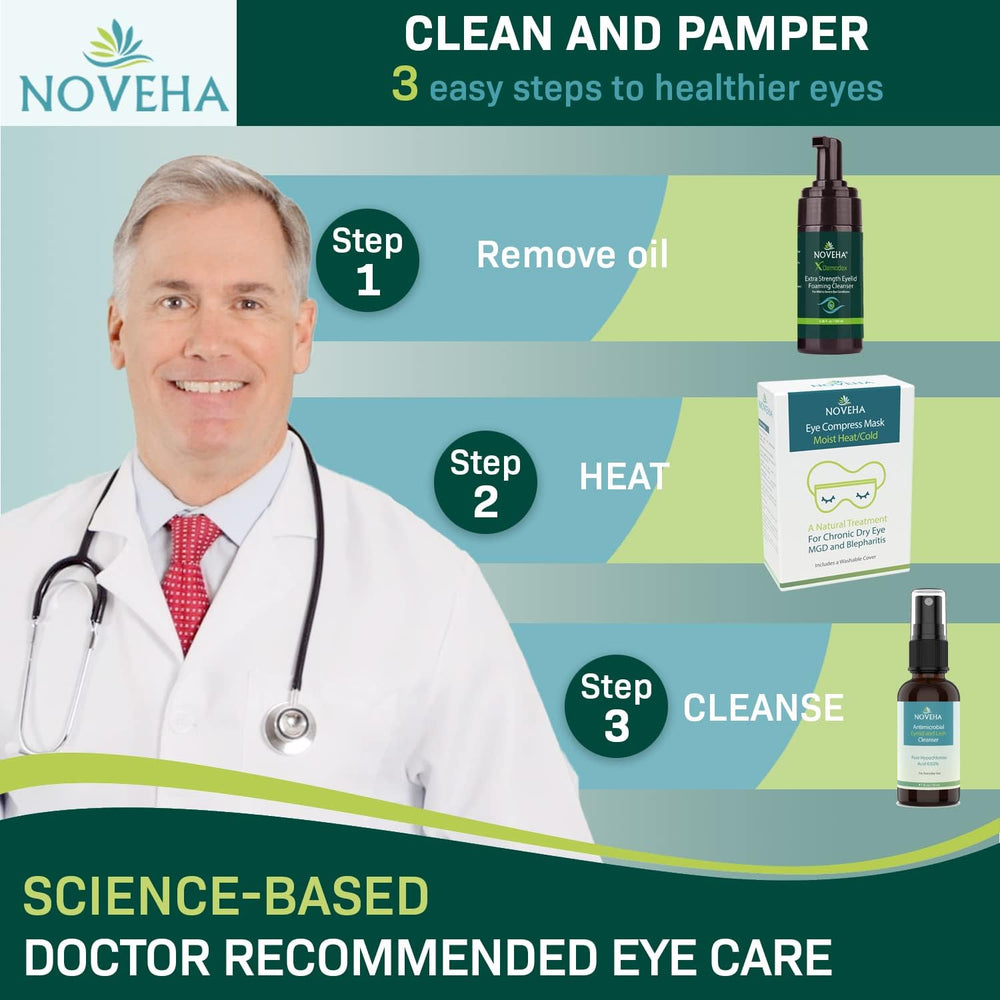 NOVEHA Aplicacion diaria: cuidado facial seguro para piel sensible.