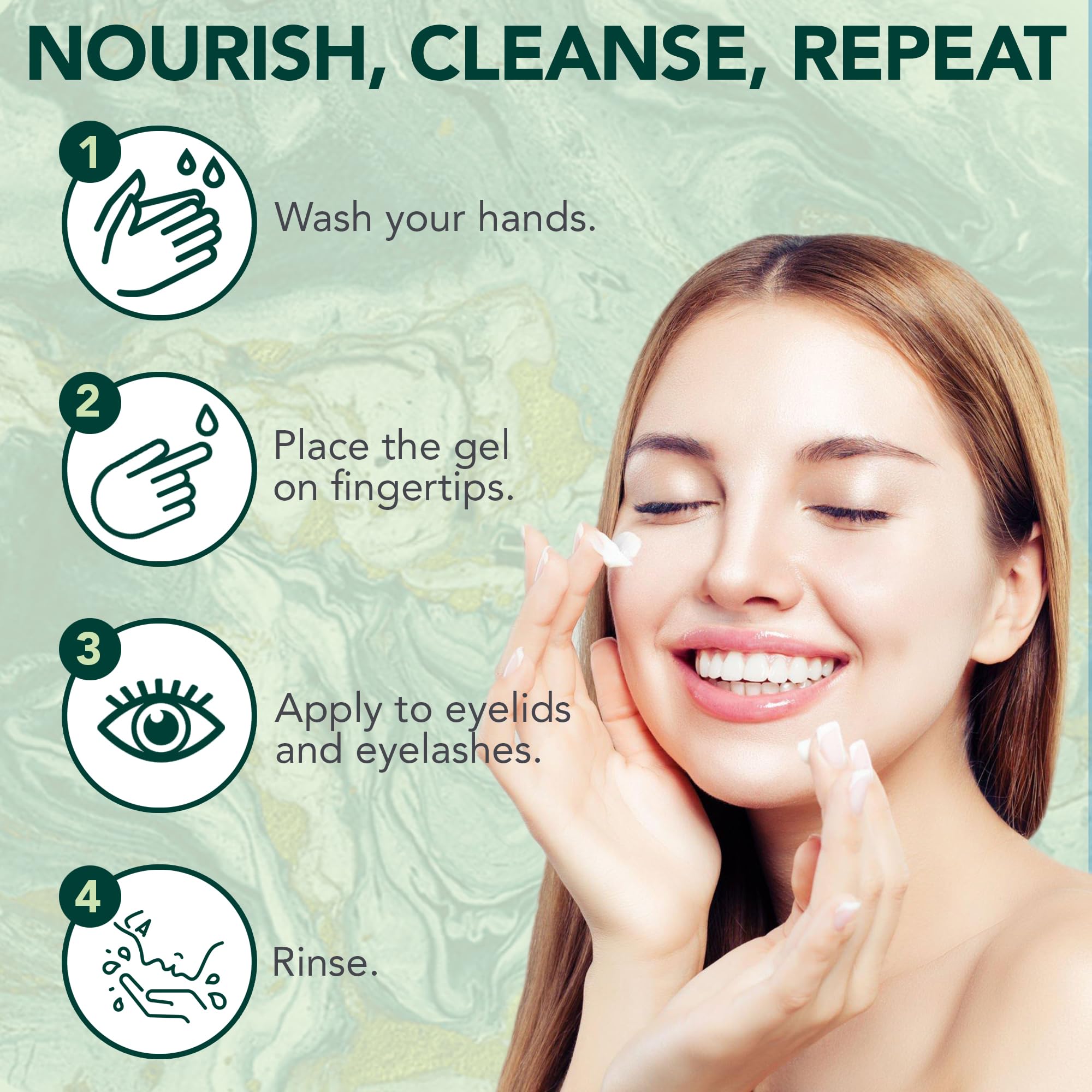 NOVEHA Demodex Gel con extracto de pepino, sensación fresca y calmante