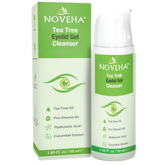 NOVEHA gel limpieza parpados 50ml, limpieza suave para ojos irritados