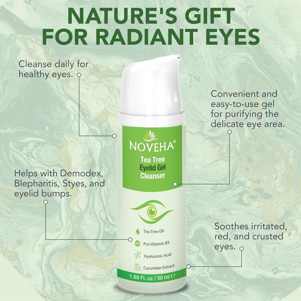 NOVEHA textura gel suave, enfoque en consistencia para uso diario