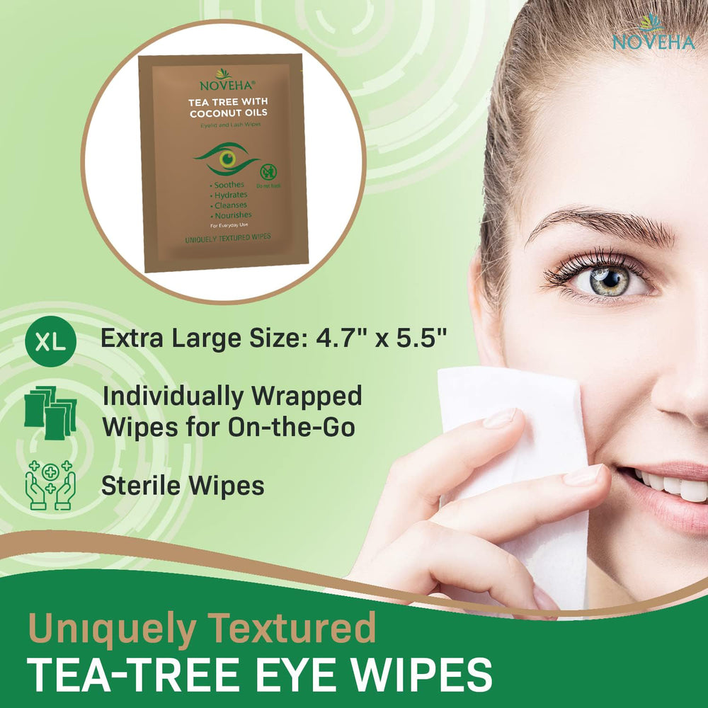 Toallitas NOVEHA para quitar maquillaje de forma suave.