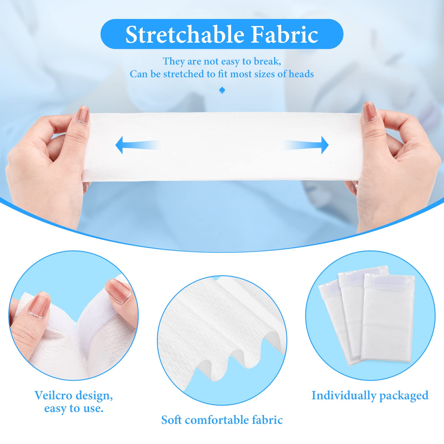 Diadema facial Noverlife 50-90cm: ajuste seguro para sesiones de cuidado.