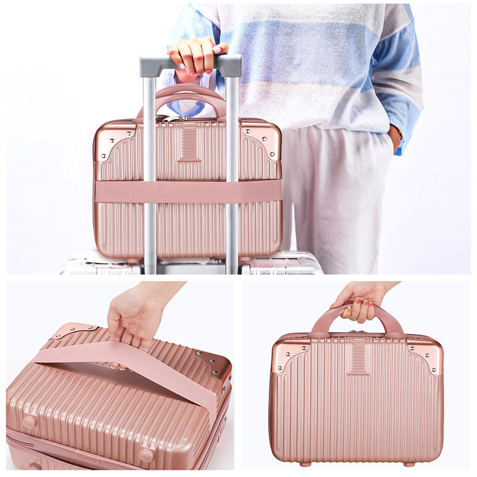 Noverlife maleta maquillaje portátil, regalo ideal para mujeres viajeras con estilo