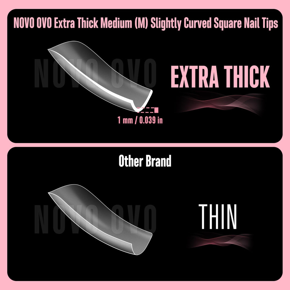 NOVO OVO extensión de uñas clara, compatible con gel, acrílico y polvo de inmersión