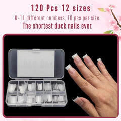 NOVO OVO puntas claras para uñas, acabado natural