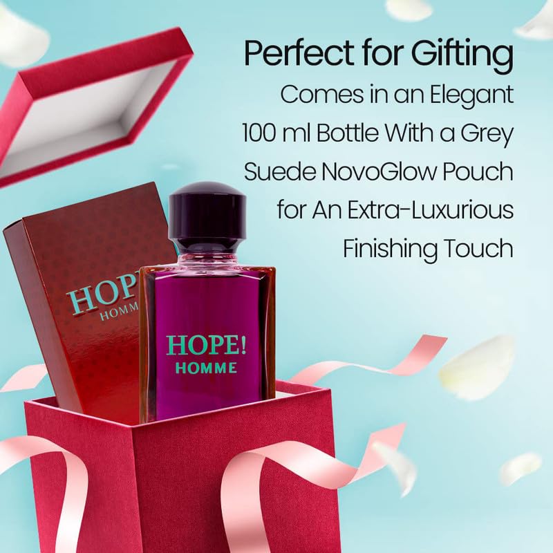 Novoglow Hope Homme: caja regalo que realza la experiencia de regalo.