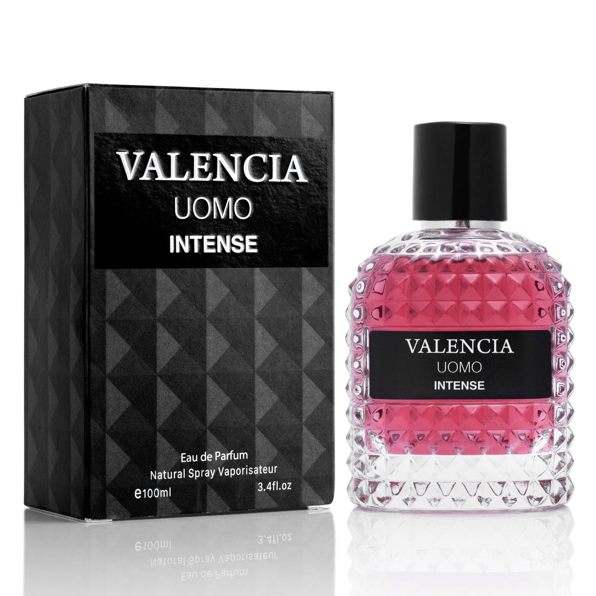 NovoGlow Valencia UOMO Intense frasco elegante para presencia duradera