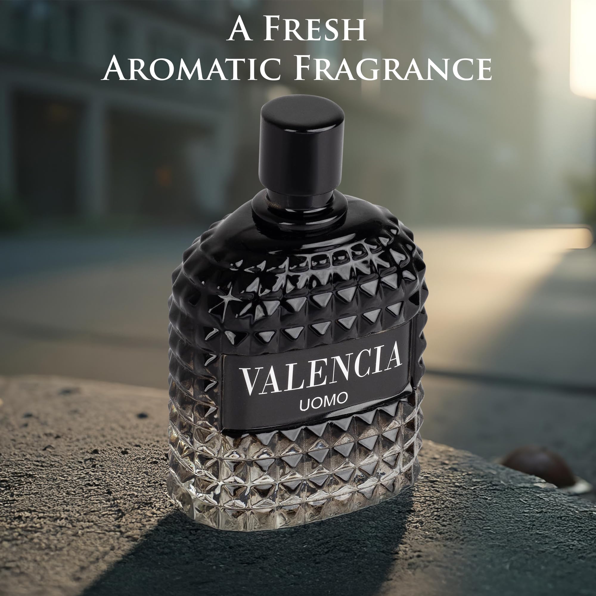 Notas aromáticas destacadas en NovoGlow Valencia UOMO para ocasión especial.