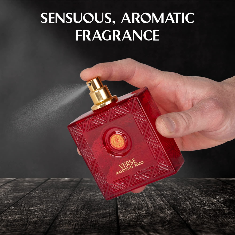 NovoGlow Verse Adonis Red, base cálida de madera para transiciones día-noche.