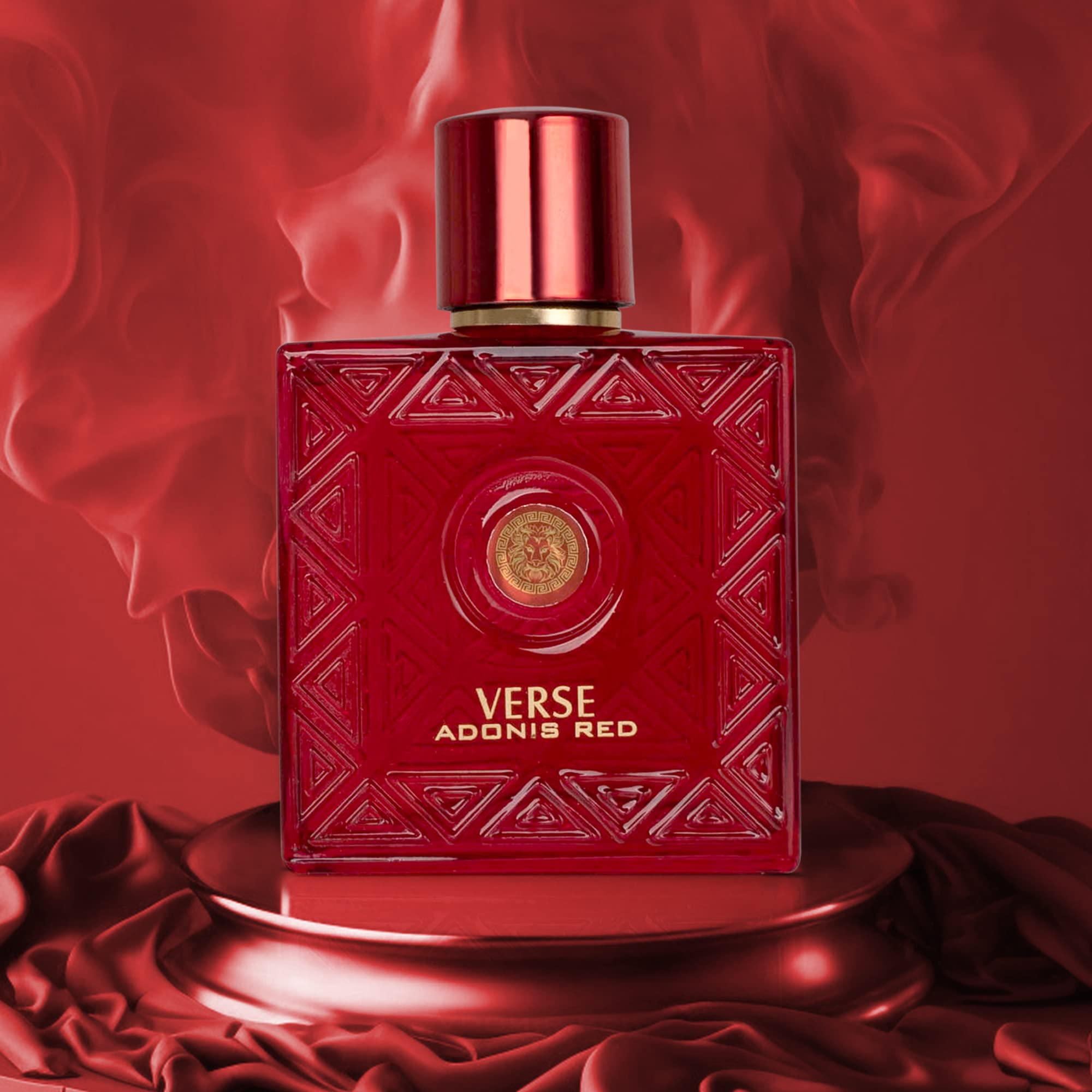 NovoGlow Verse Adonis Red, envase elegante que inspira confianza en cualquier ocasión.