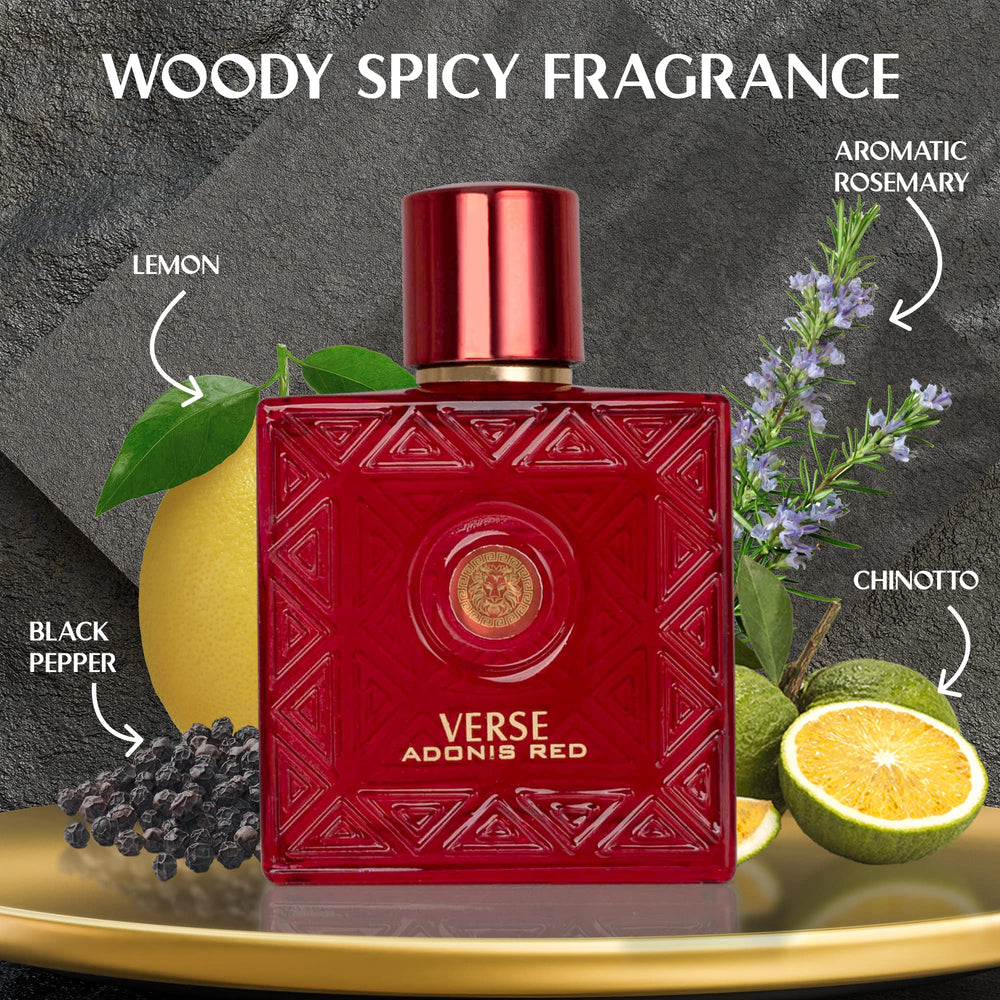 NovoGlow Verse Adonis Red, estuche regalo elegante para sorprender en cualquier ocasión.